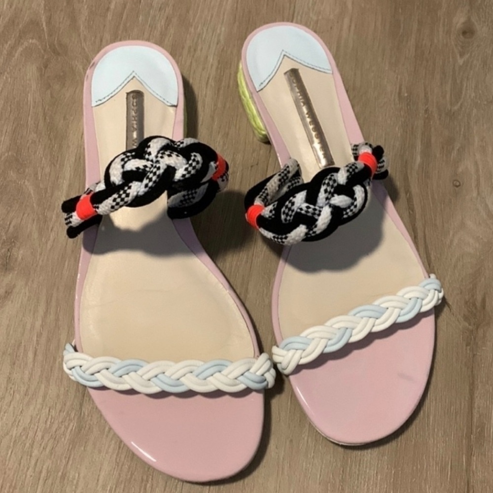 Stylish Pink Sophia Webster Sandals with Braided Straps